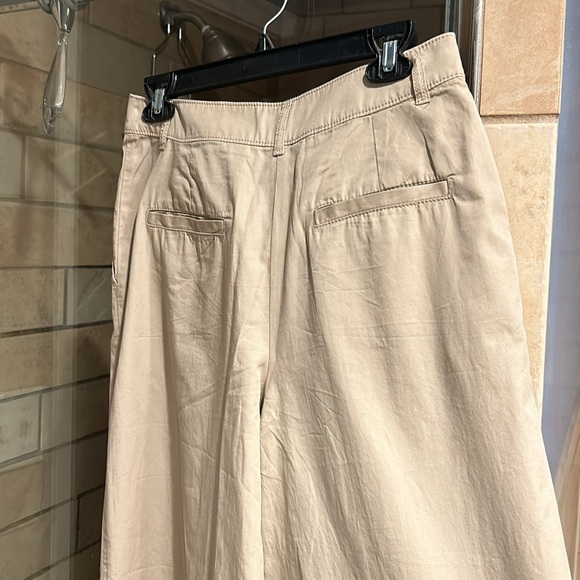 Loft Petite Poplin Wide Leg Pants - Picture 6 of 7